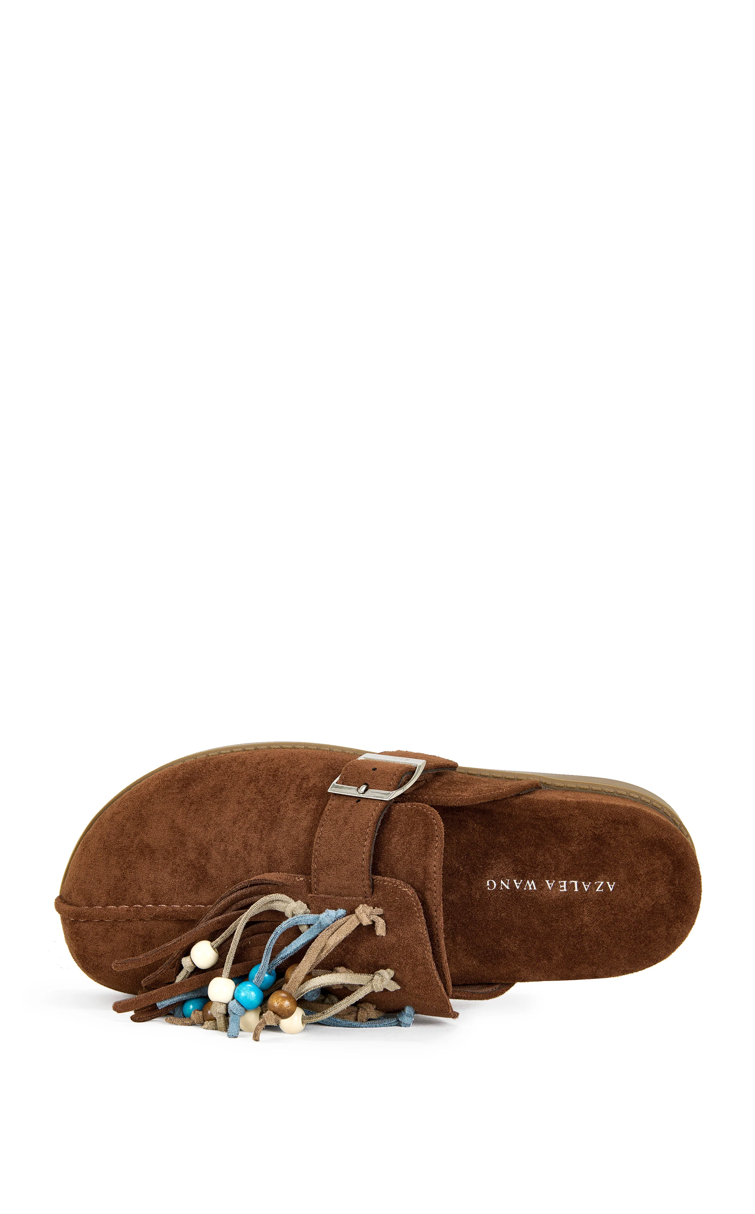 ABEILLE-BROWN TASSEL FLAT MULE - Image 5