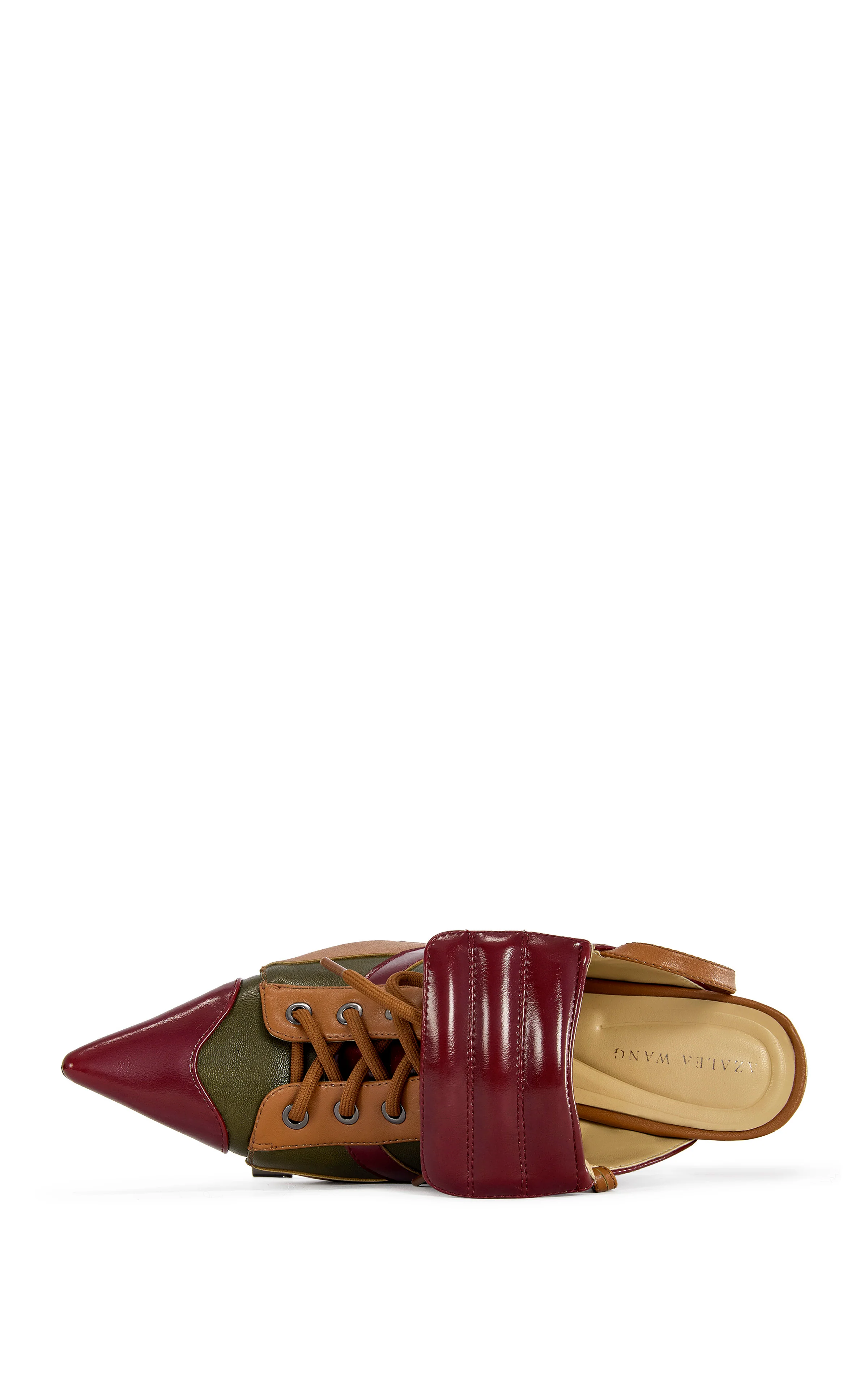 AMBRE-OLIVEMULTI SPORTY POINT-TOE WRAP-AROUND STILETTO PUMP - Image 5