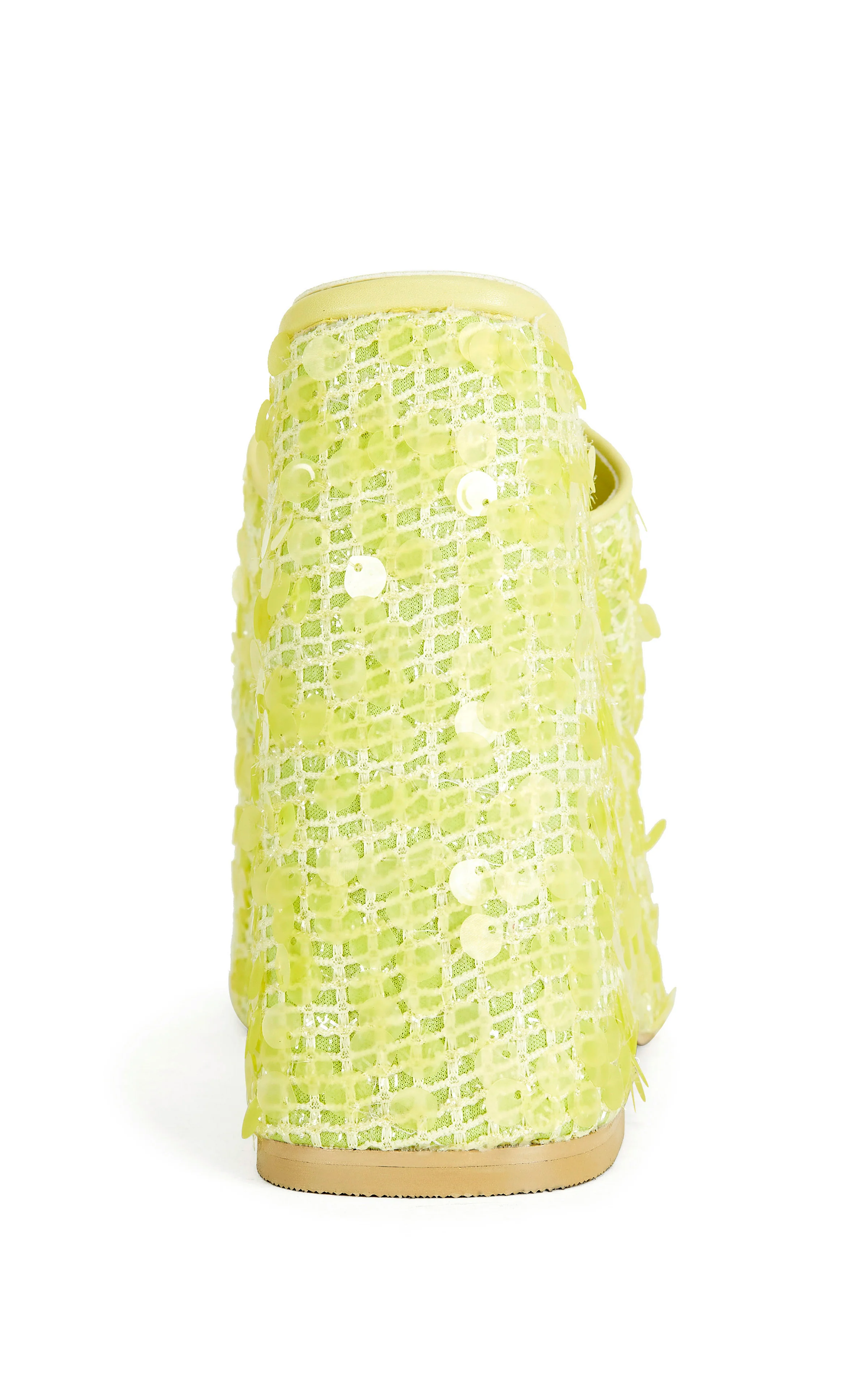BETSEY-YELLOW PLATFORM SEQUIN WEDGE SANDAL - Image 4