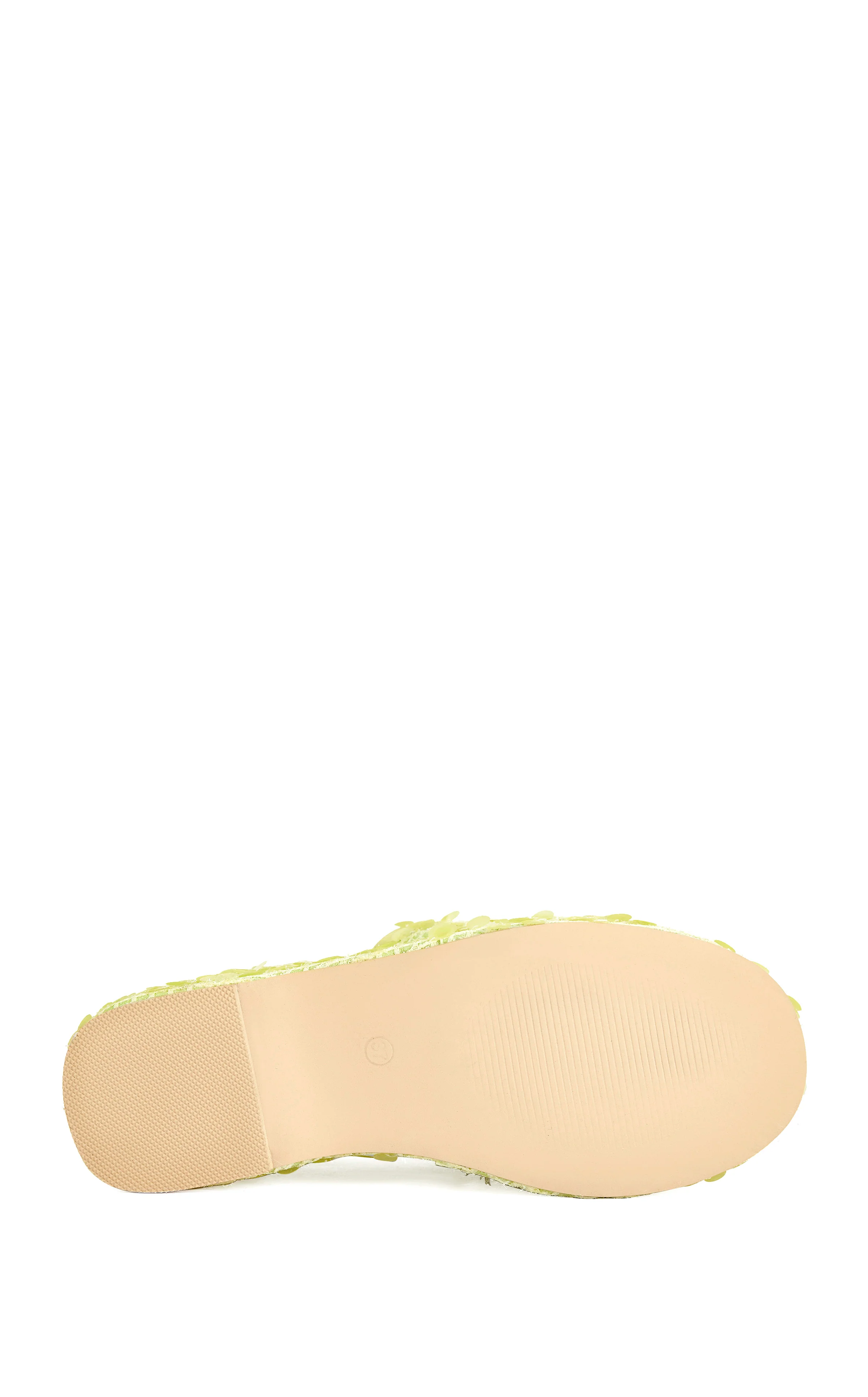 BETSEY-YELLOW PLATFORM SEQUIN WEDGE SANDAL - Image 6