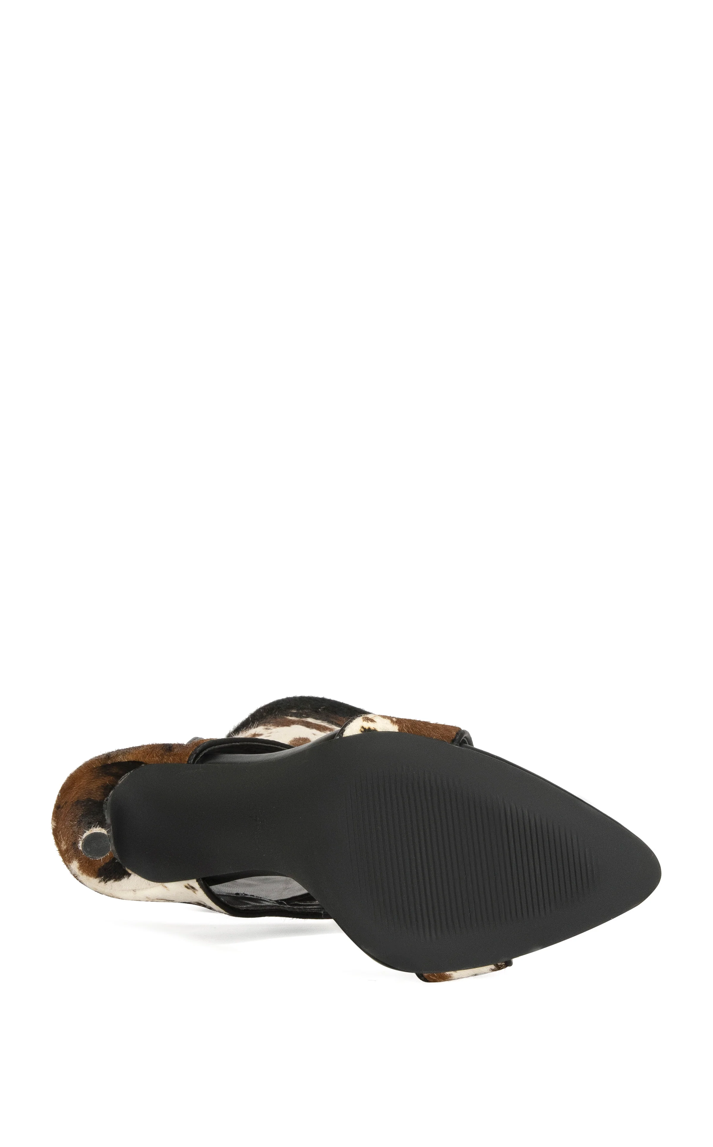 BOUDIER-COW CALF HAIR STILETTO SANDAL BOOTIE - Image 5
