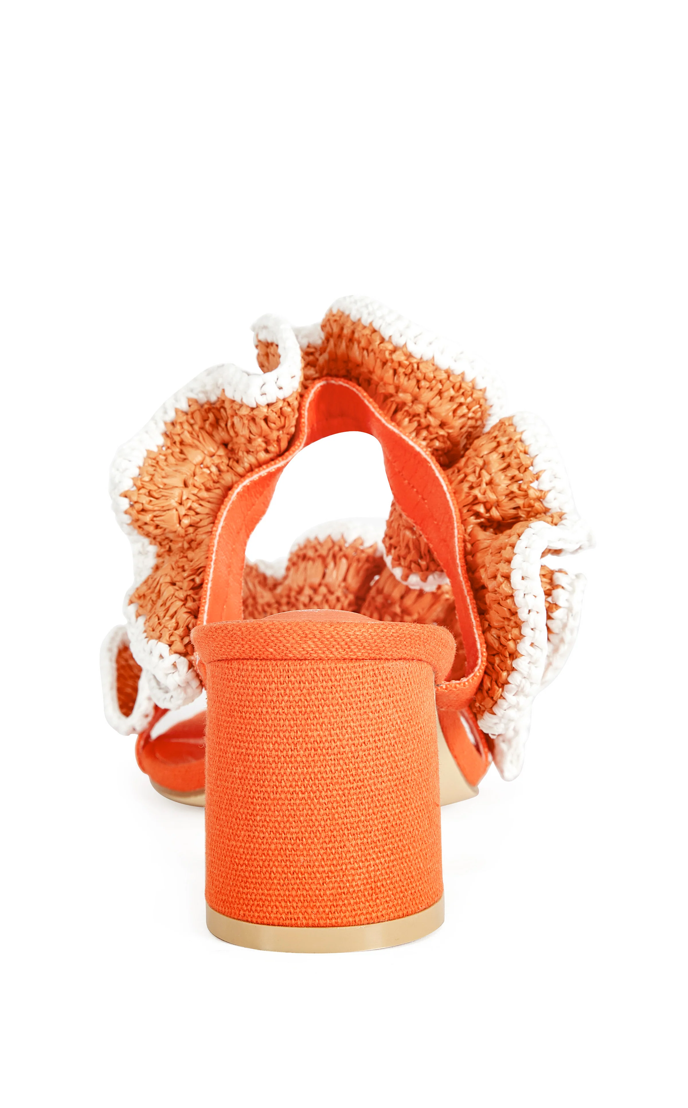 CHAHNA-ORANGE BLOCK SANDAL - Image 5