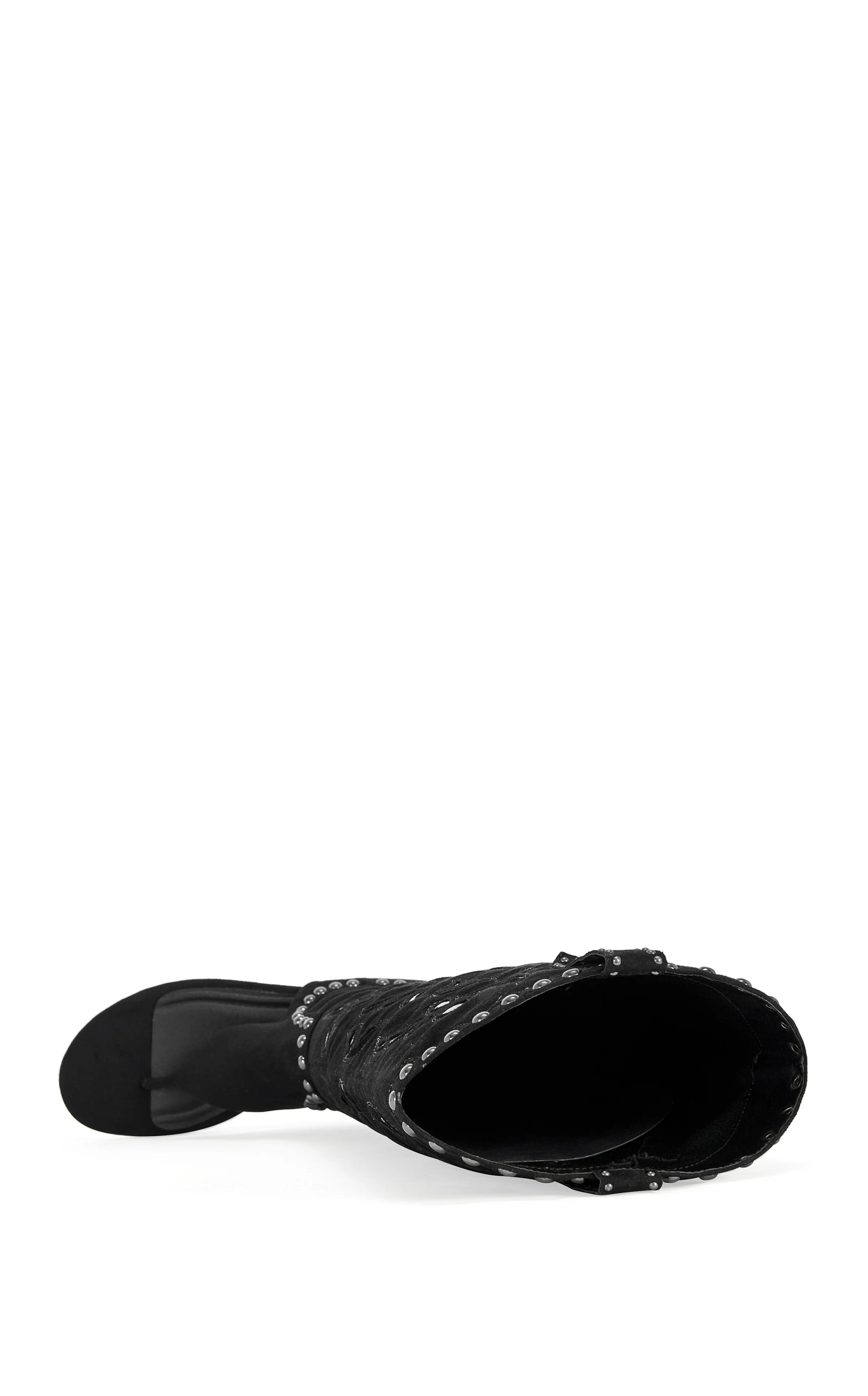 CHANDANA-BLACK WESTERN GLADIATOR FLAT SANDAL - Image 5