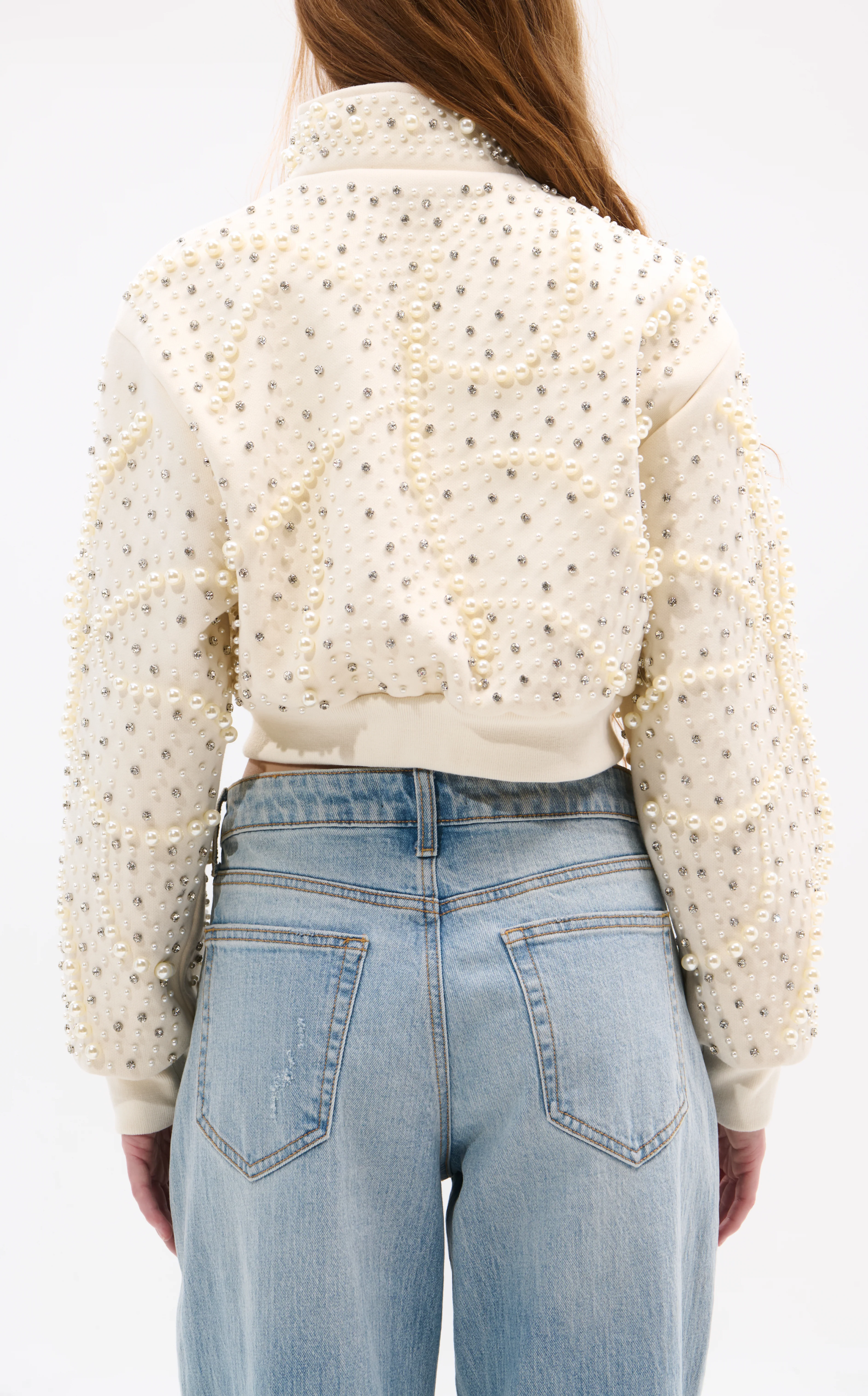 ETHEL-CREAM PEARL STATEMENT JACKET - Image 4