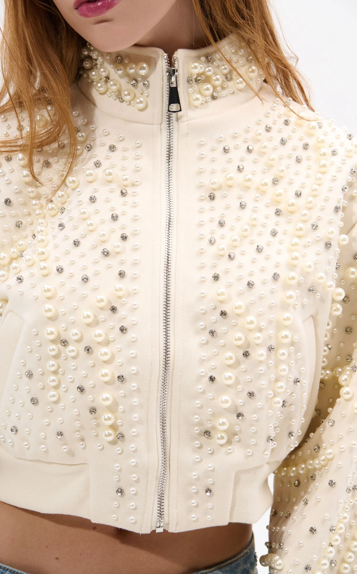 ETHEL-CREAM PEARL STATEMENT JACKET - Image 5