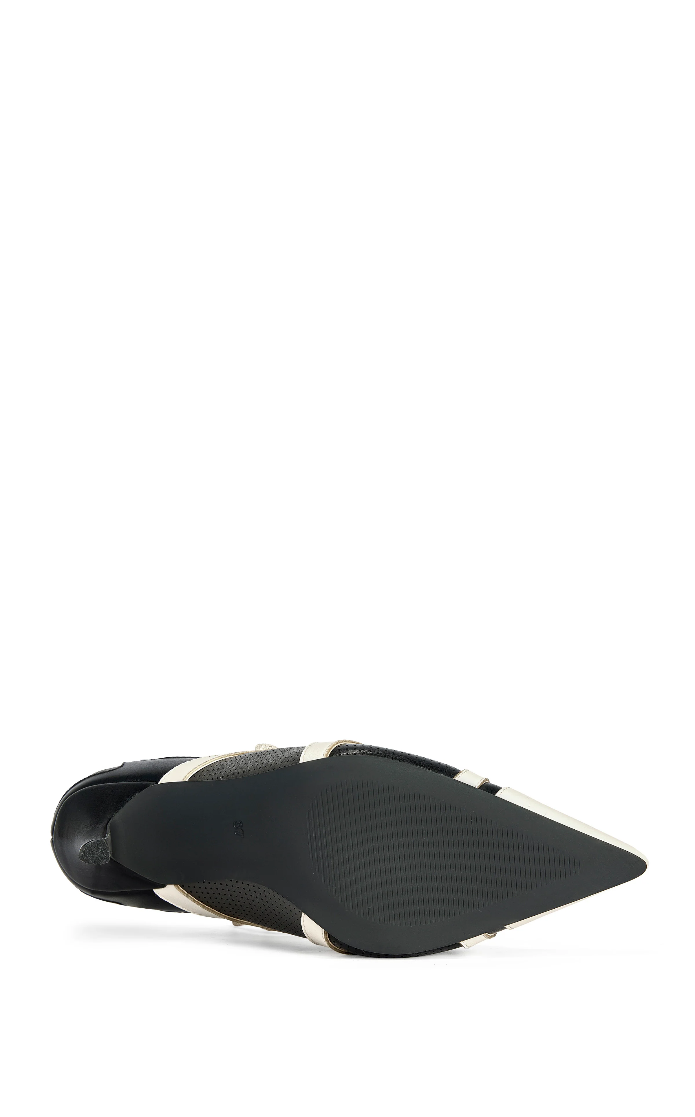 FIRESTRING-BLACKCREAM SPORTY POINT-TOE STILETTO PUMP - Image 6