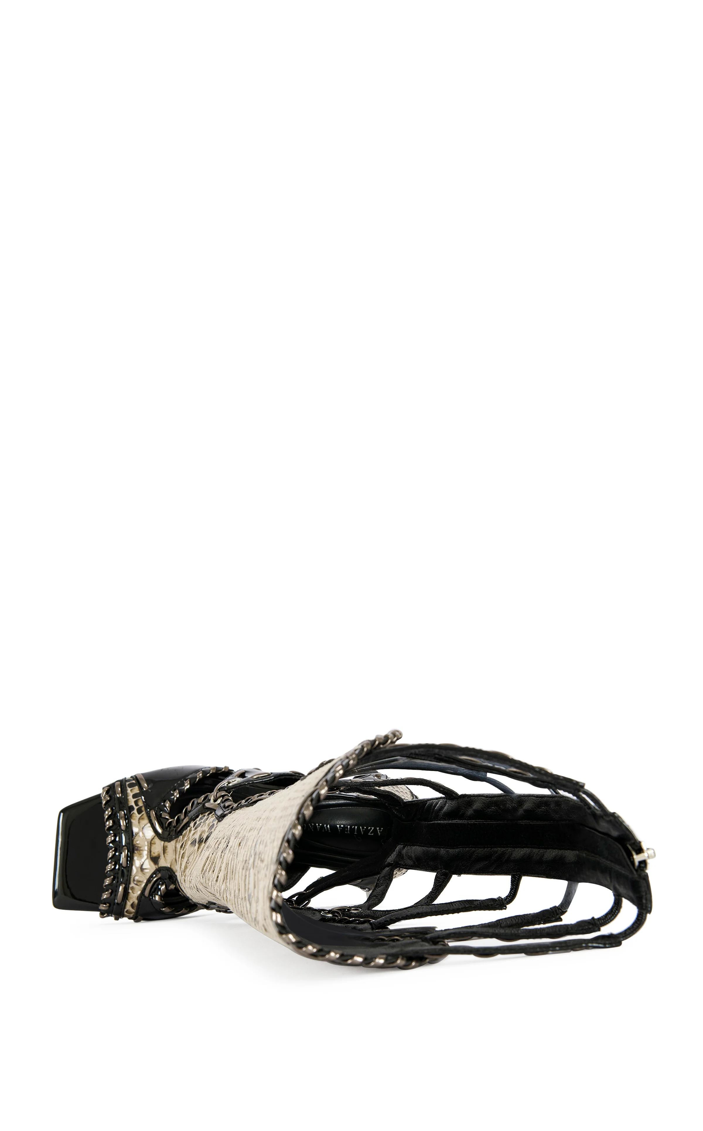 INDRANIHIGH-BLACK GLADIATOR STILETTO SANDAL BOOT - Image 5