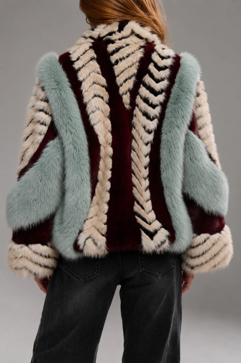 INEZ MULTI FAUX FUR JACKET - Image 4