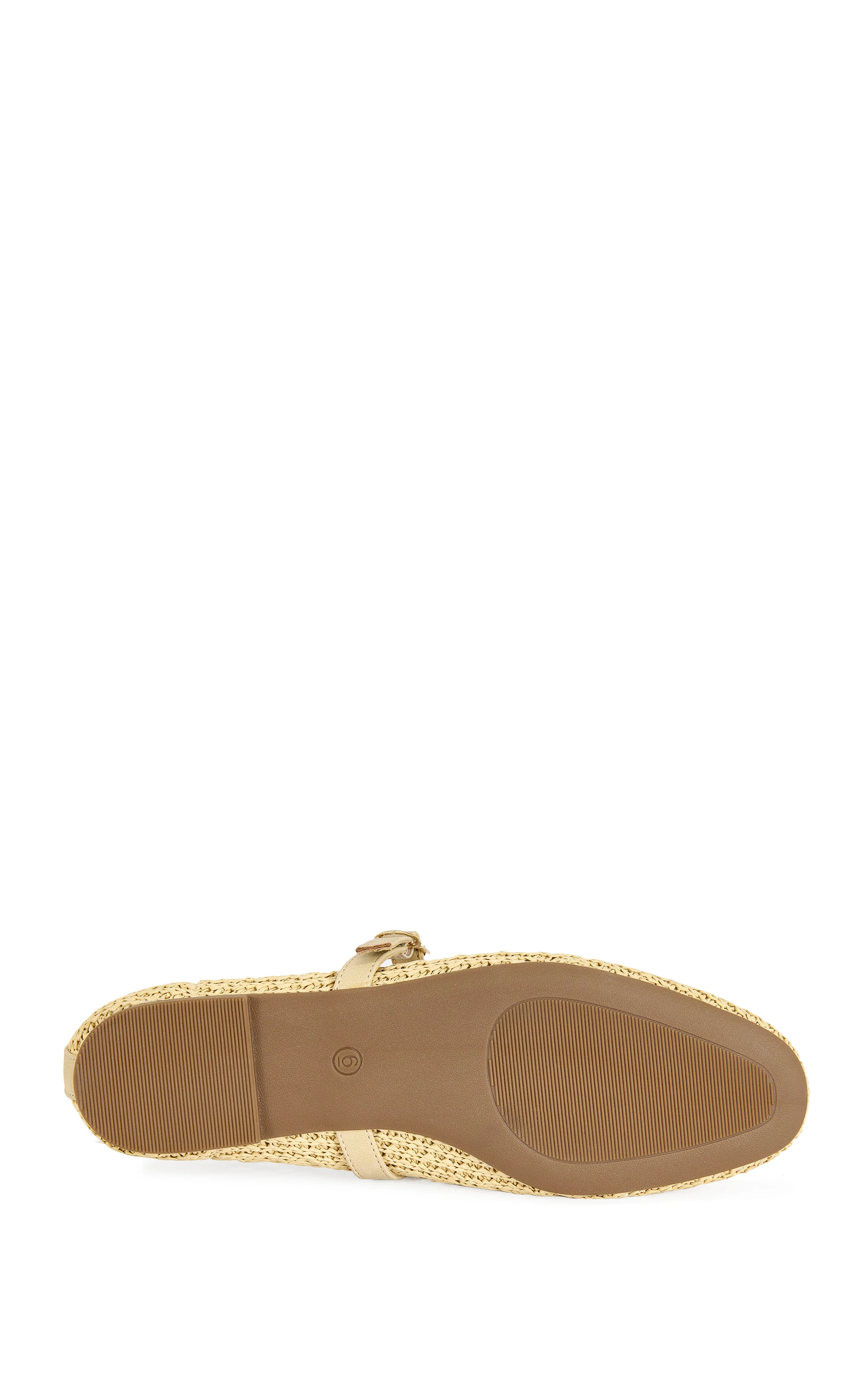 KALENNA-BEIGE WOVEN BALLET FLAT - Image 5