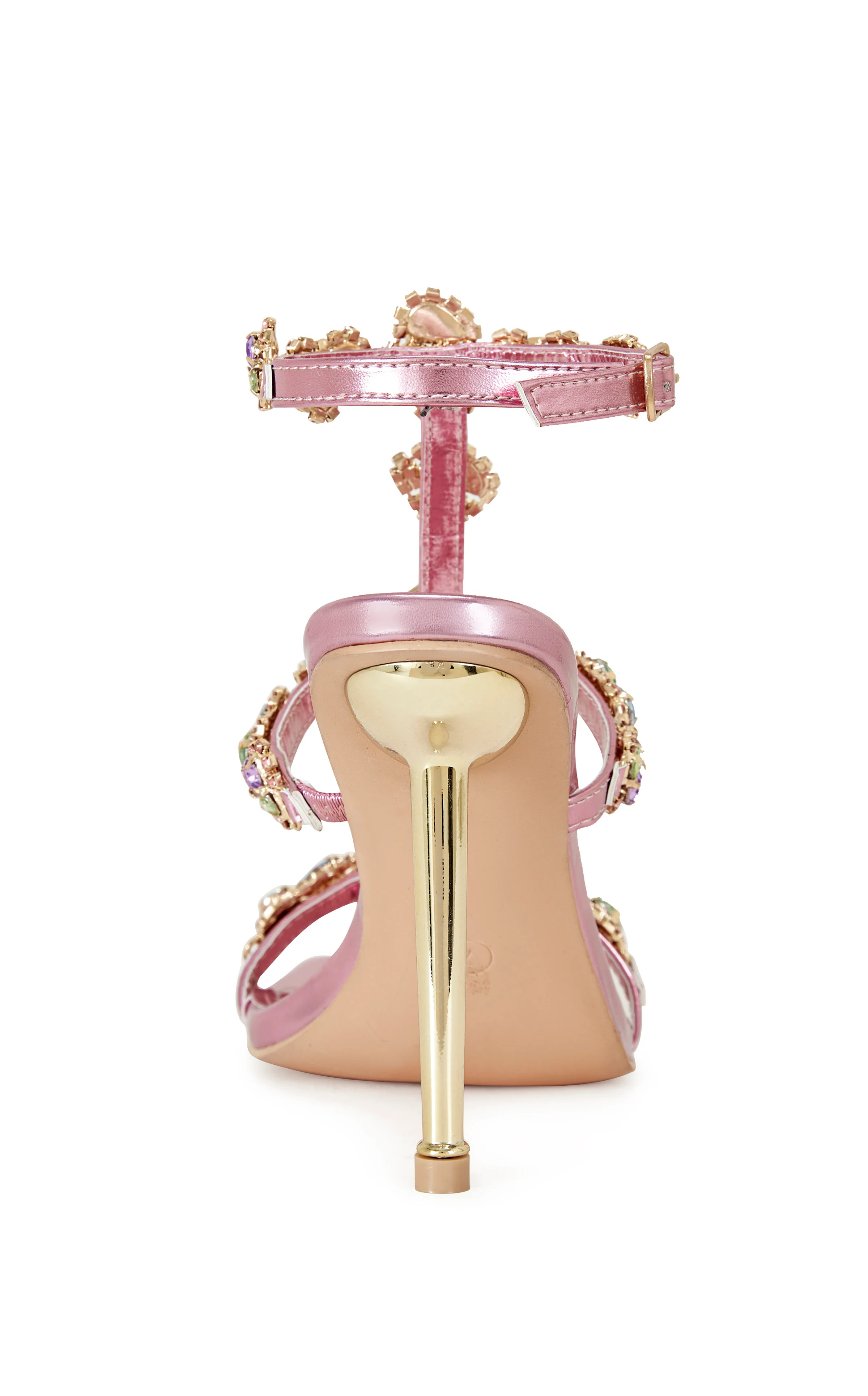KHAI-PINK EMBELLISHED STILETTO SANDAL - Image 4