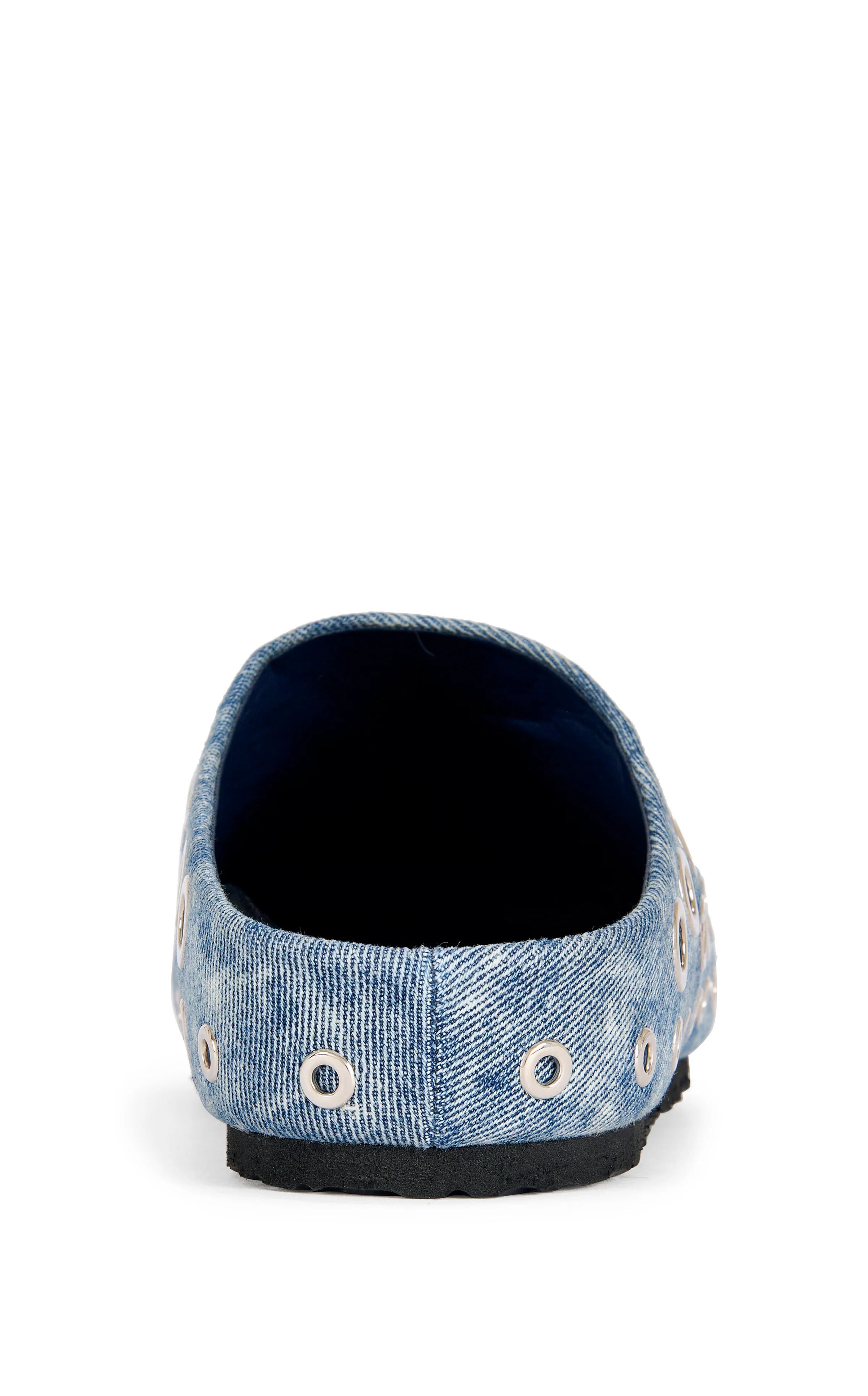 MARSHA-DENIM GROMMET FLAT MULE - Image 3