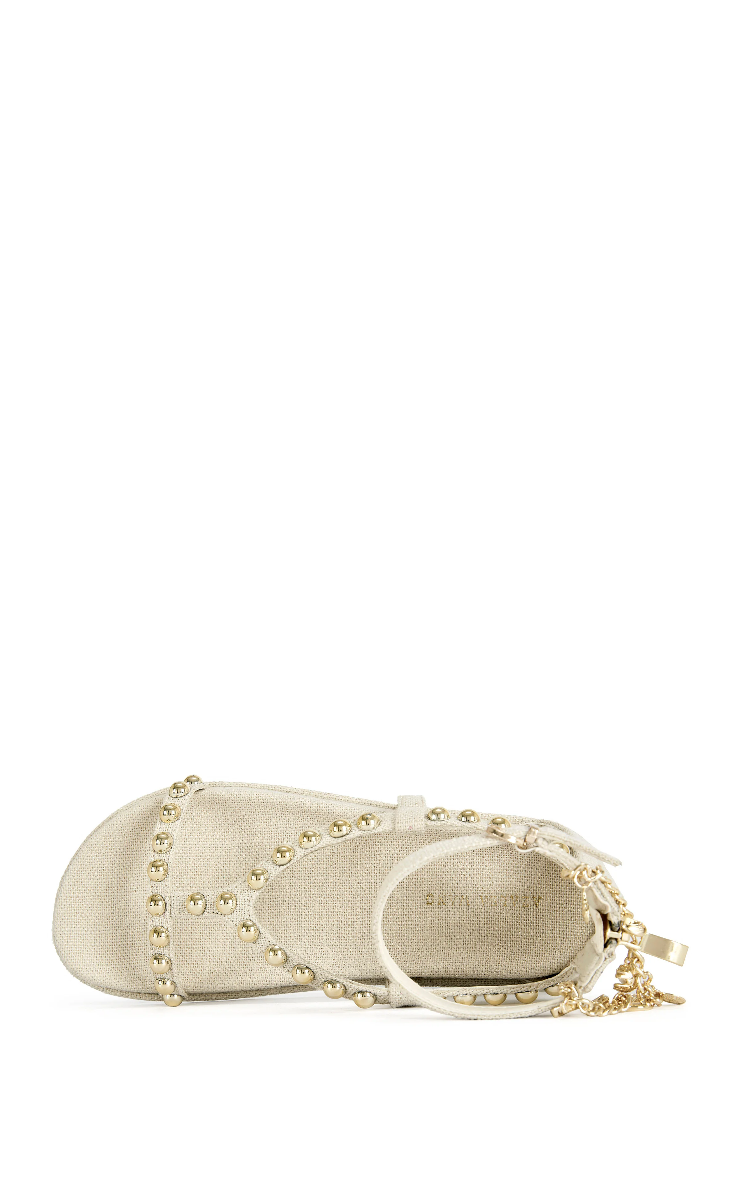 NAUTYCA-NATURAL STUDDED FLAT SANDAL - Image 5