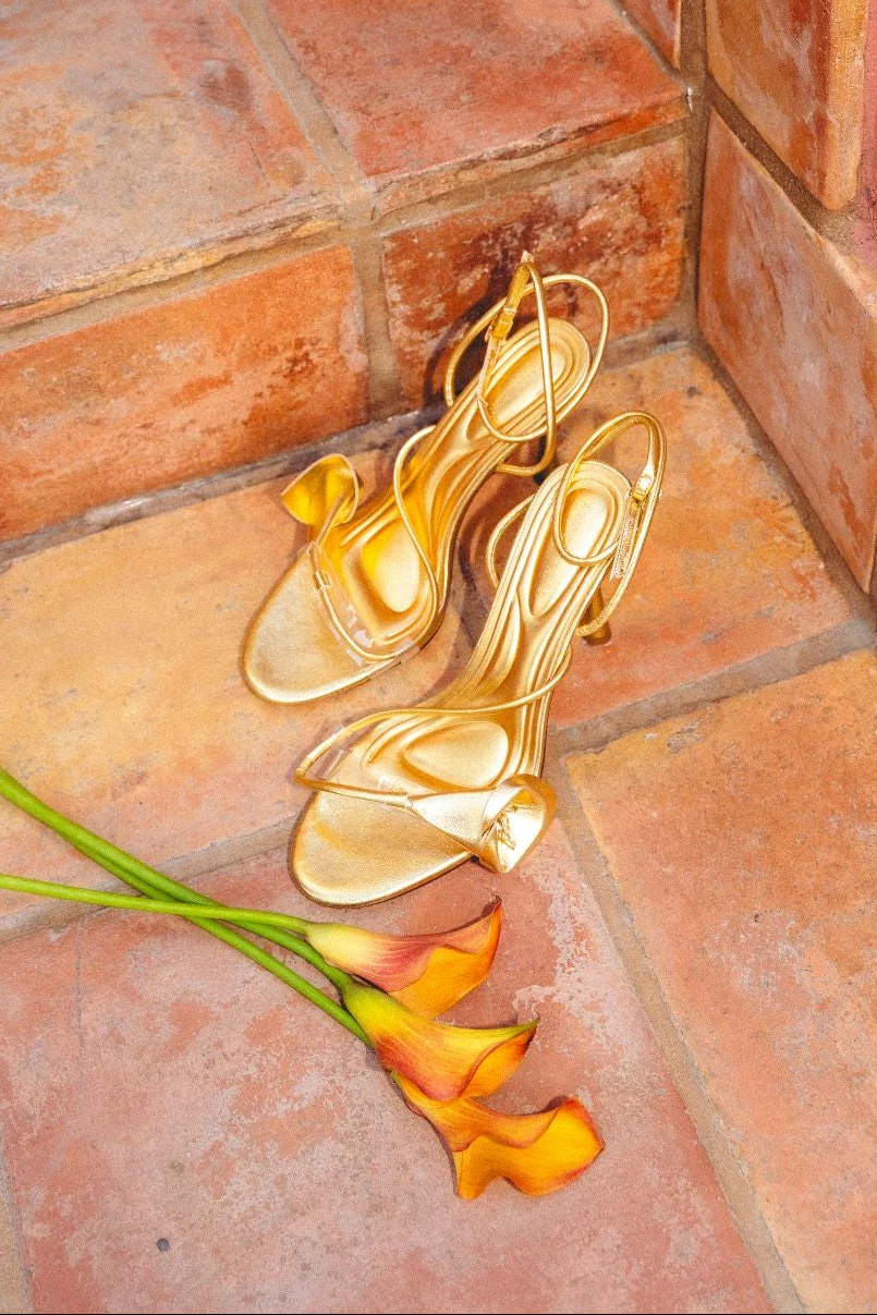 NILO-GOLD STILETTO SANDAL