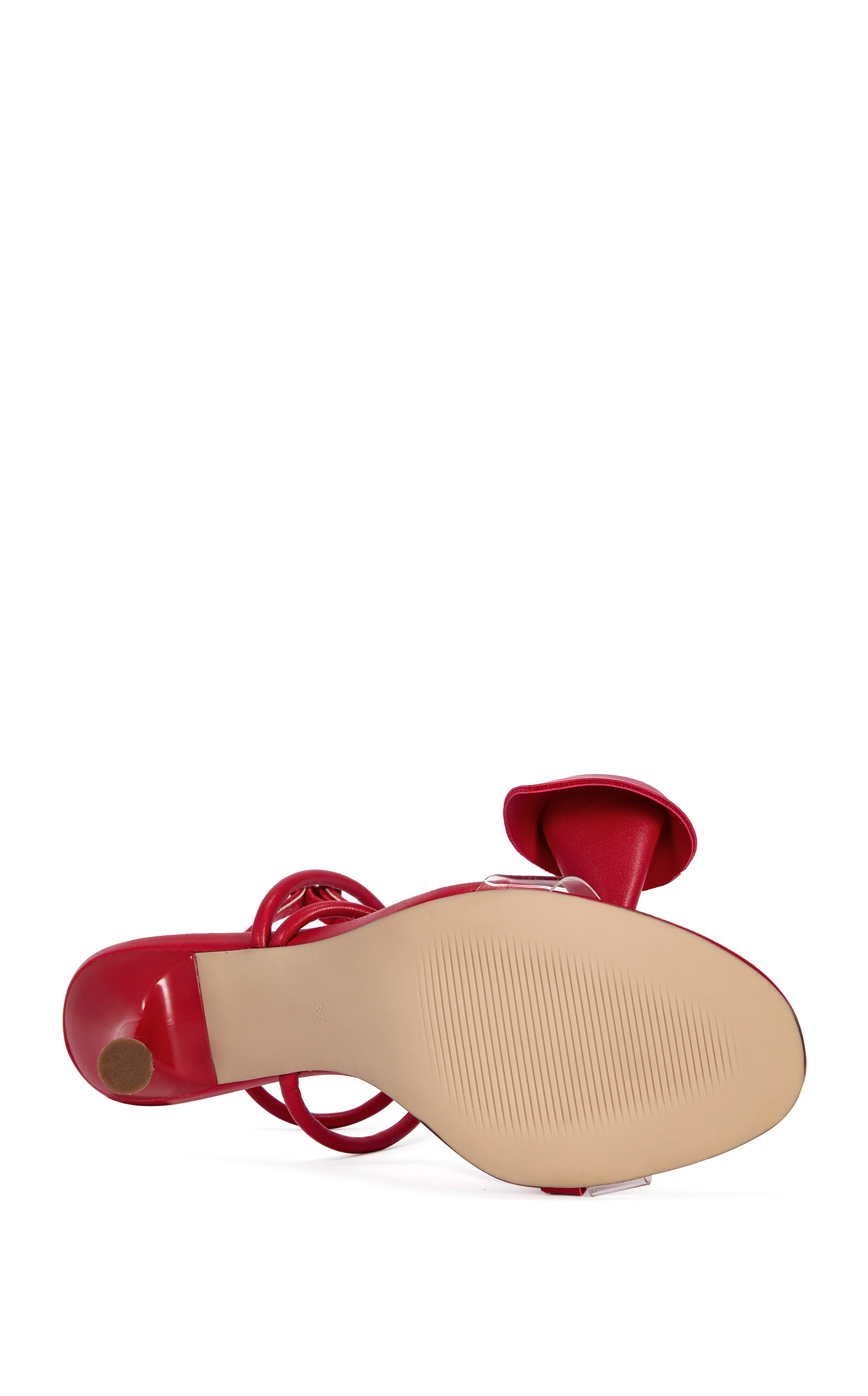 NILOU-RED STILETTO SANDAL - Image 5