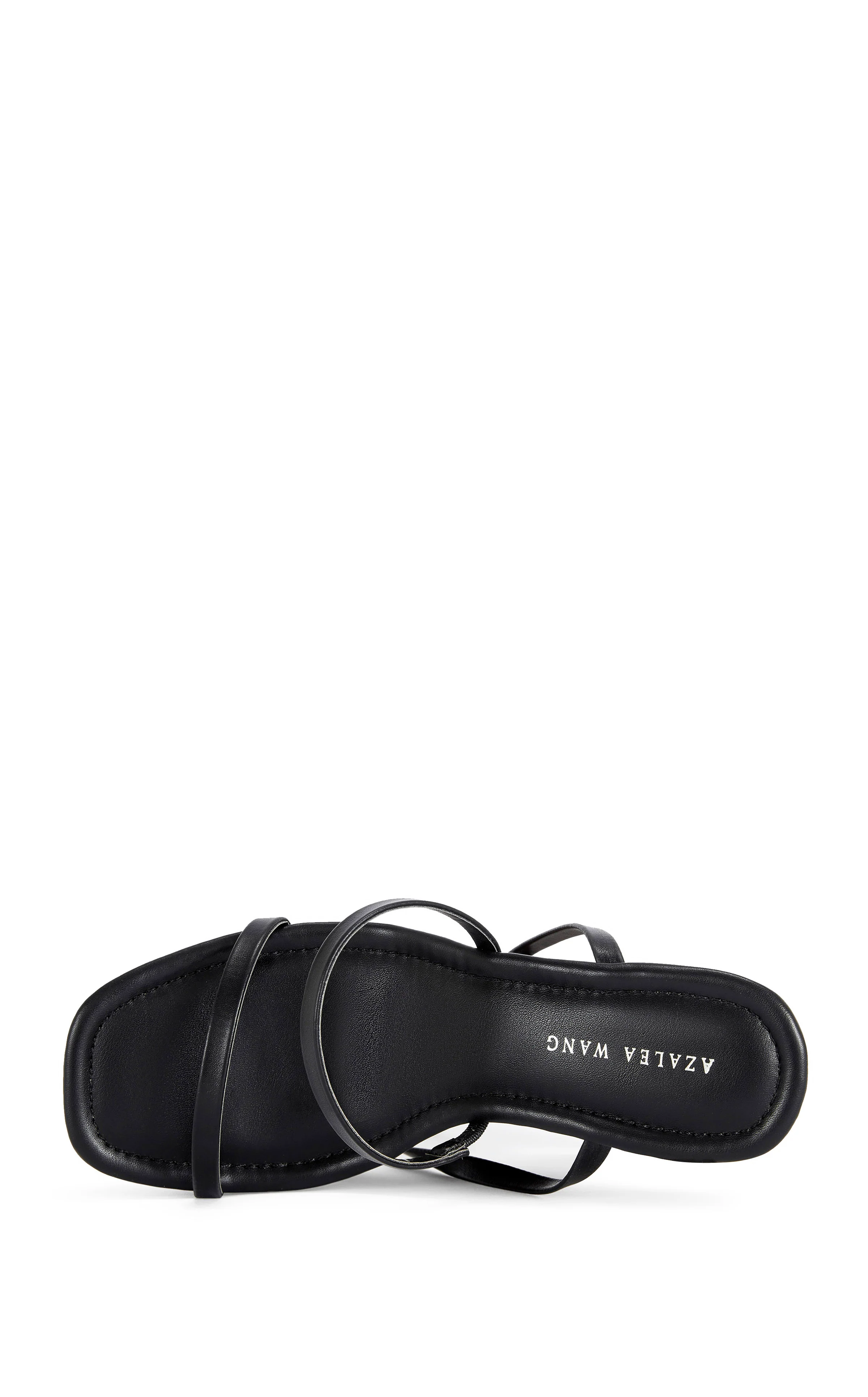 ONNI-BLACK CURVED WEDGE WRAP-AROUND SANDAL - Image 4