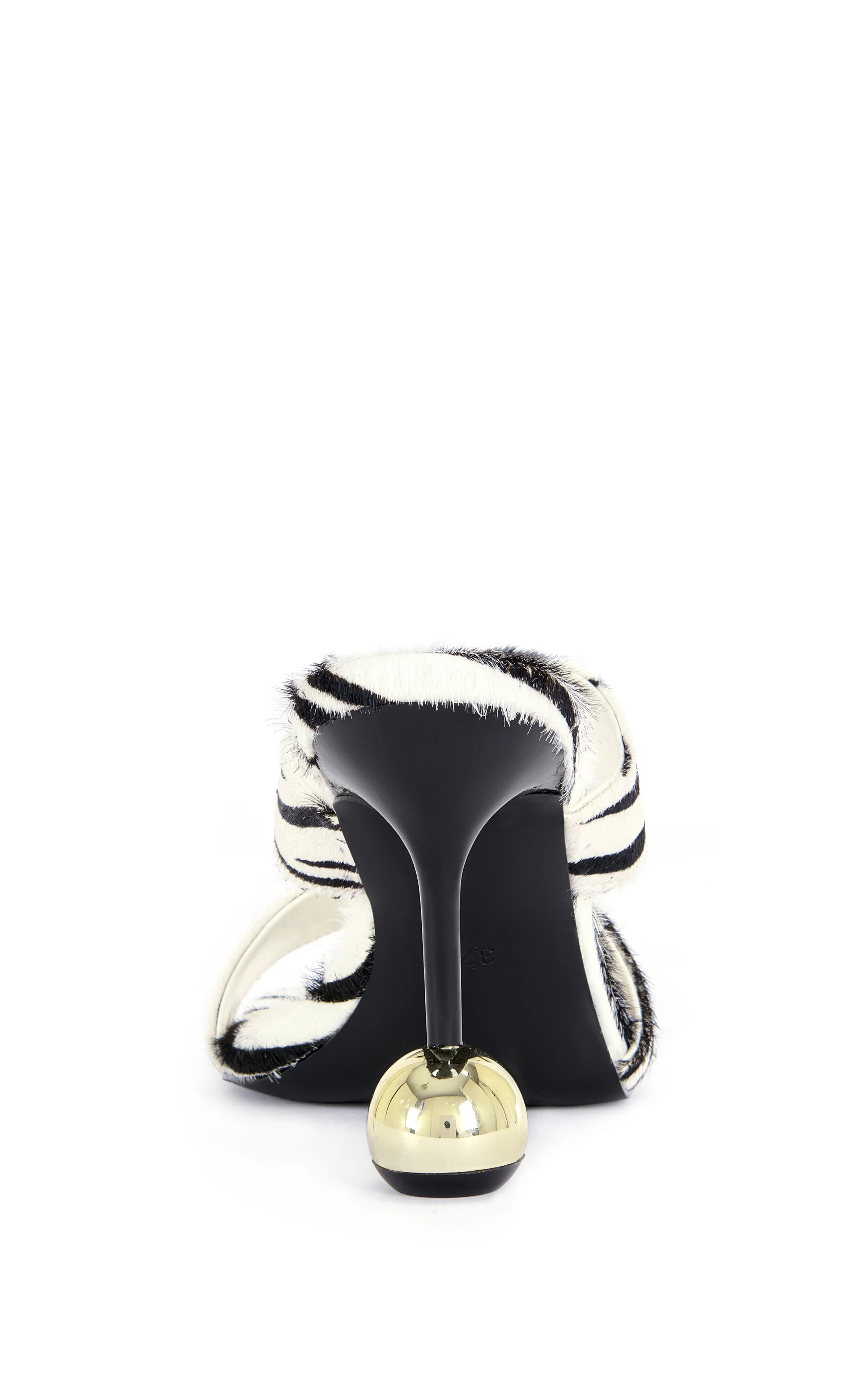OPHIEL-ZEBRA CALF HAIR STILETTO SANDAL - Image 3