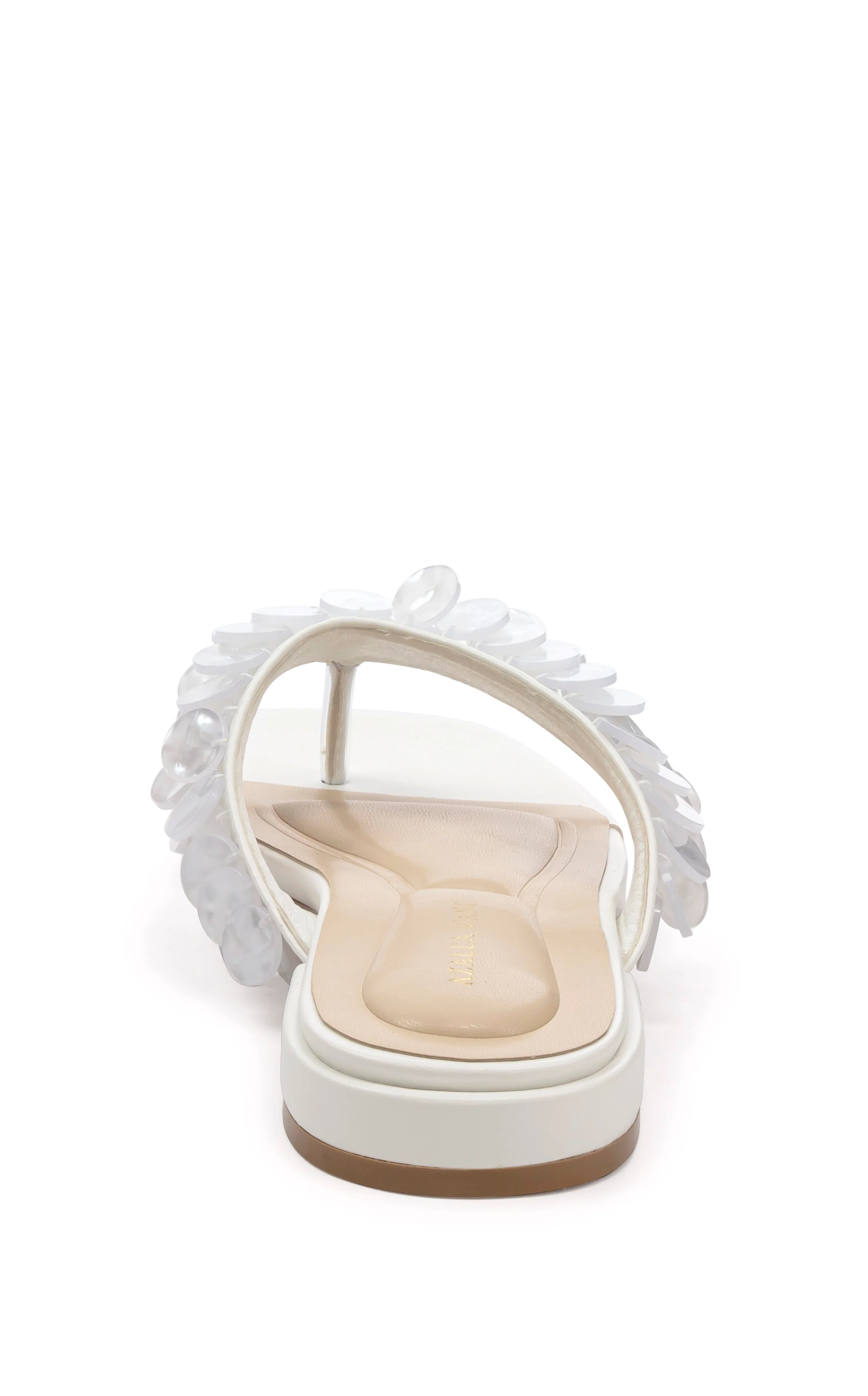 PEARLIA-WHITE MOTHER OF PEARL THONG FLAT SANDAL - Image 4