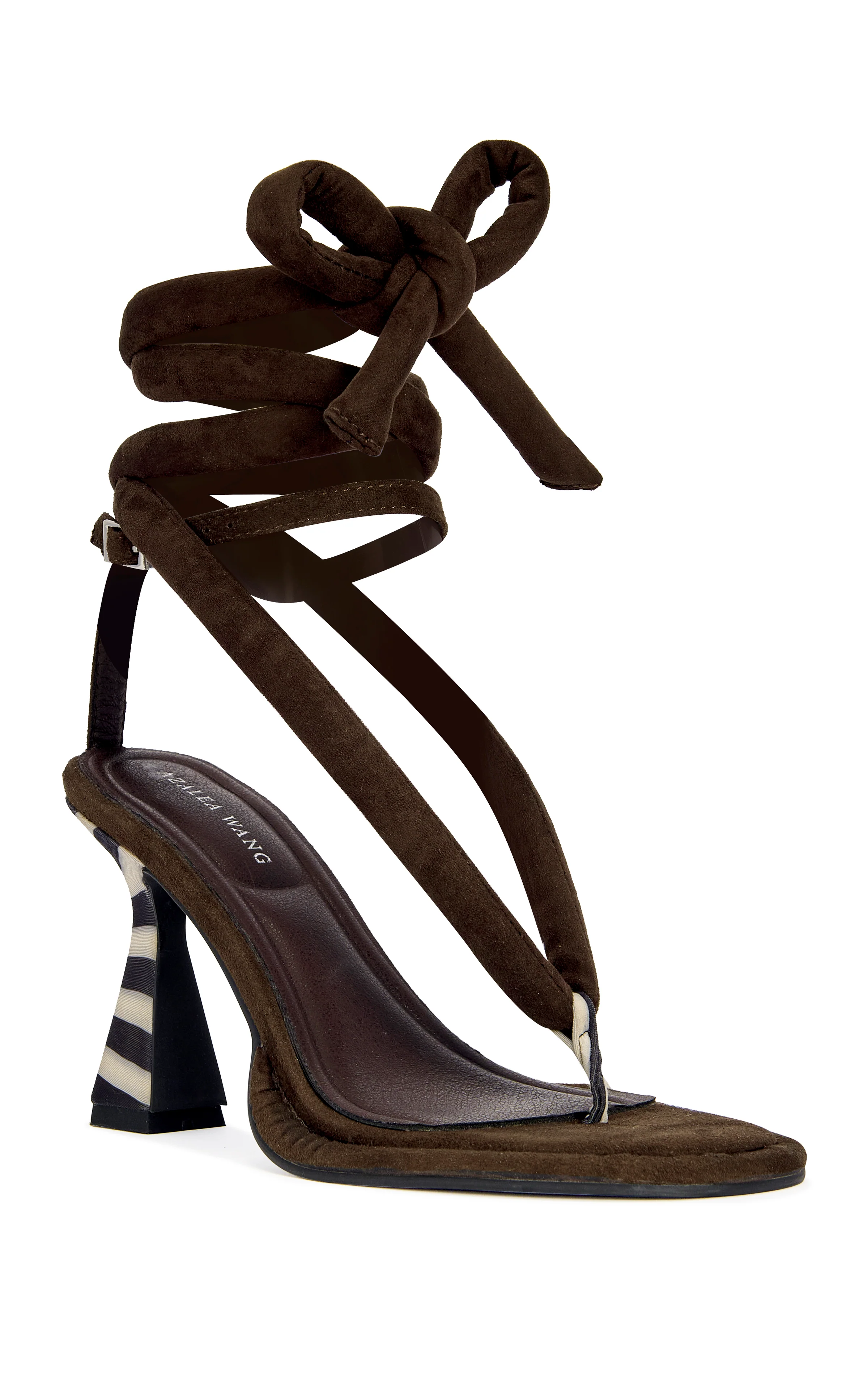 RAMIEL-CHOCOLATE STILETTO SANDAL - Image 2