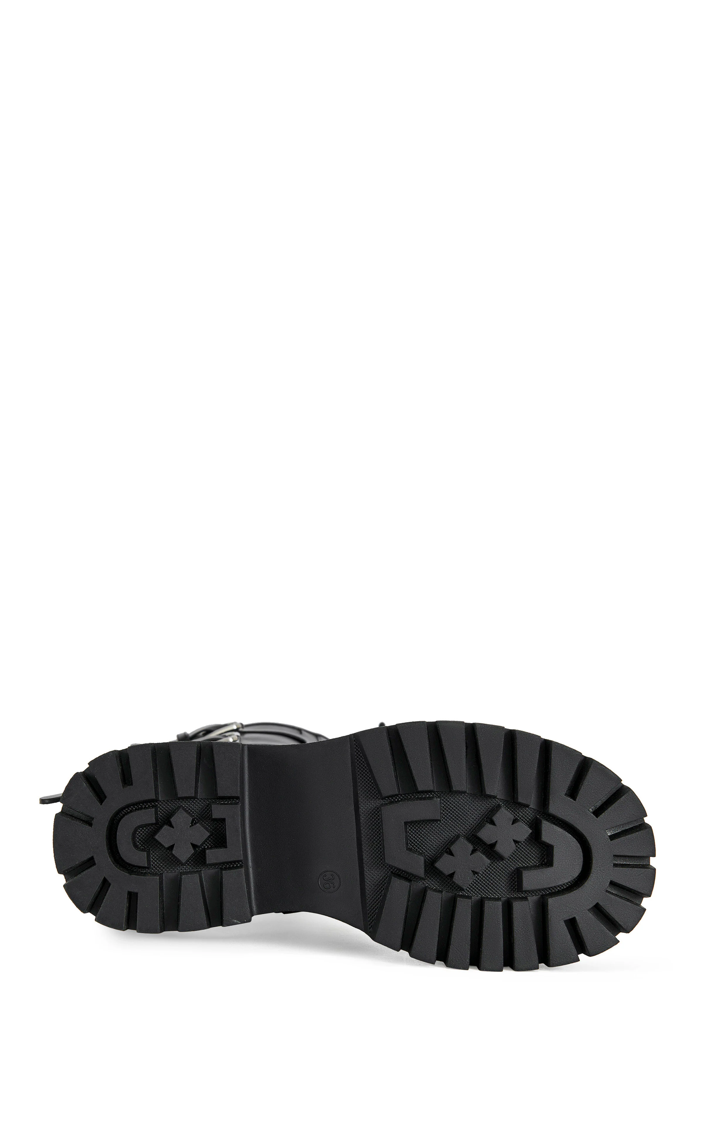 SAXEN-BLACK KNEE HIGH COMBAT BOOT - Image 6