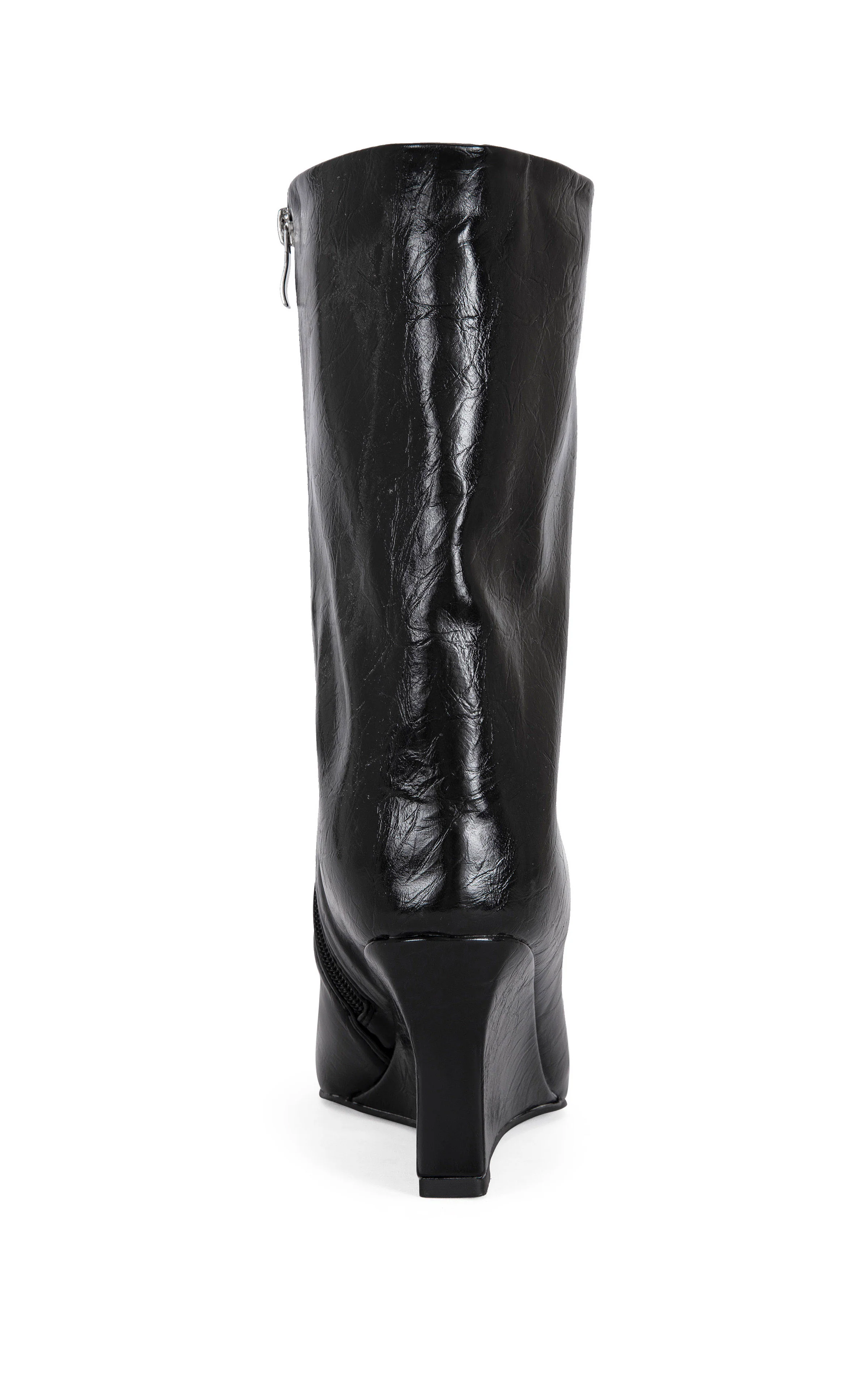 VINCI-BLACK WEDGE BOOTIE - Image 3