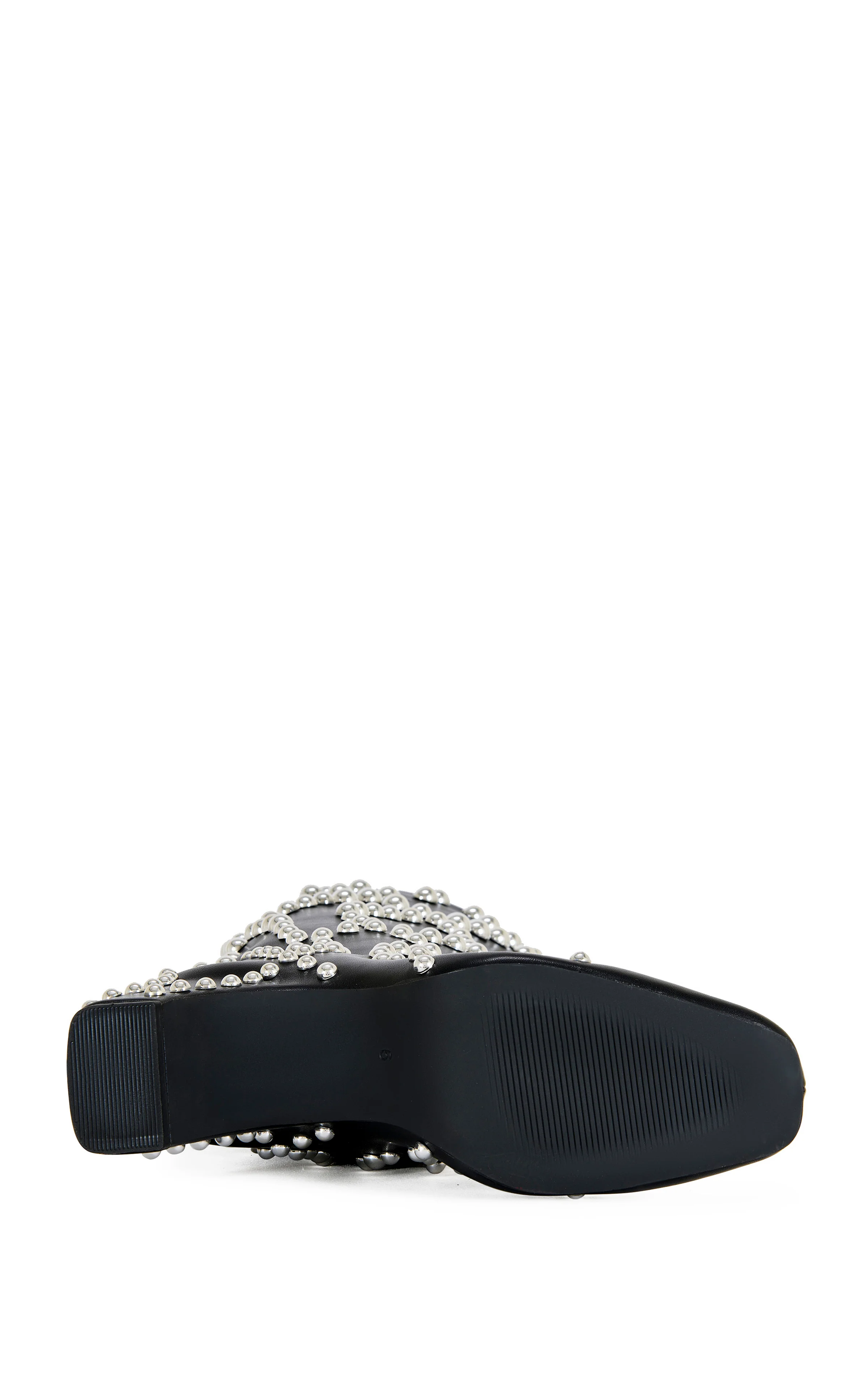 WELLS-BLACK STUDDED HEELED BOOT - Image 4