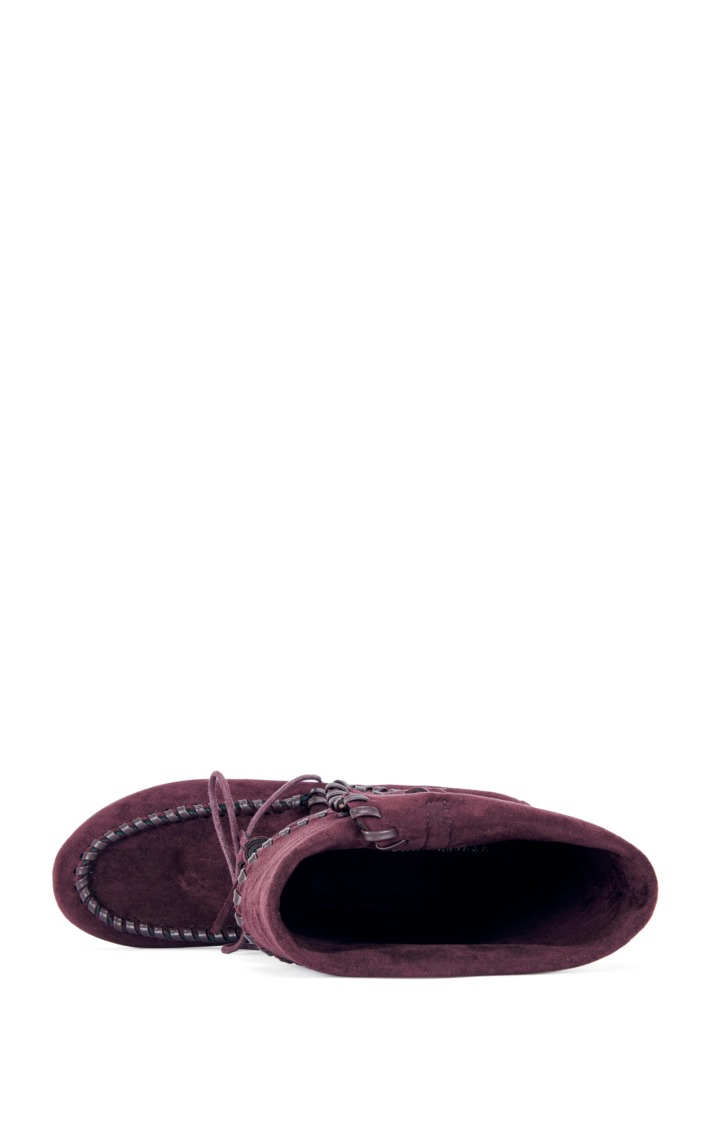 WERET-PLUM FLAT MOCCASIN BOOTIE - Image 4