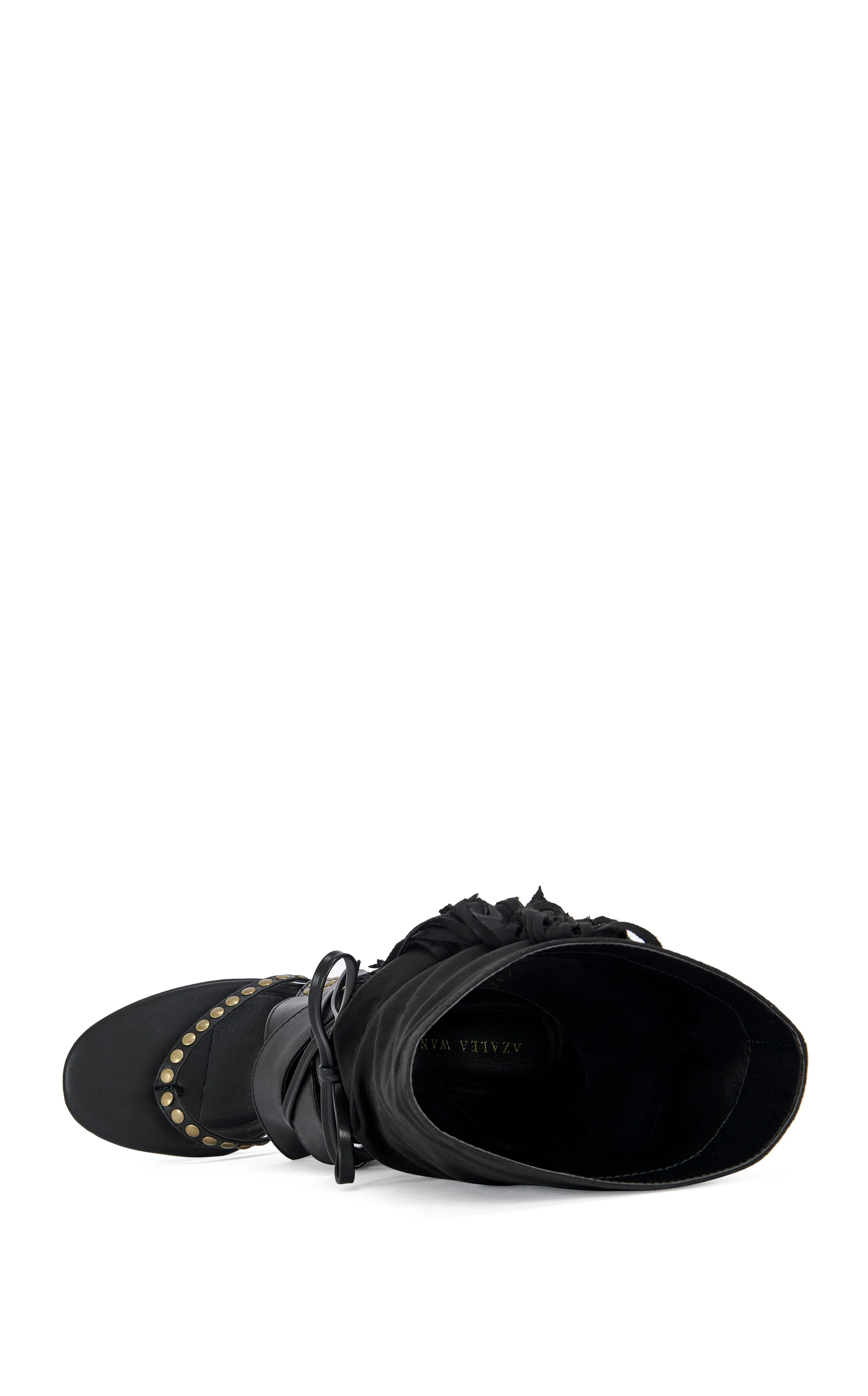 WILANO-BLACK FRINGE SANDAL BOOTIE - Image 4