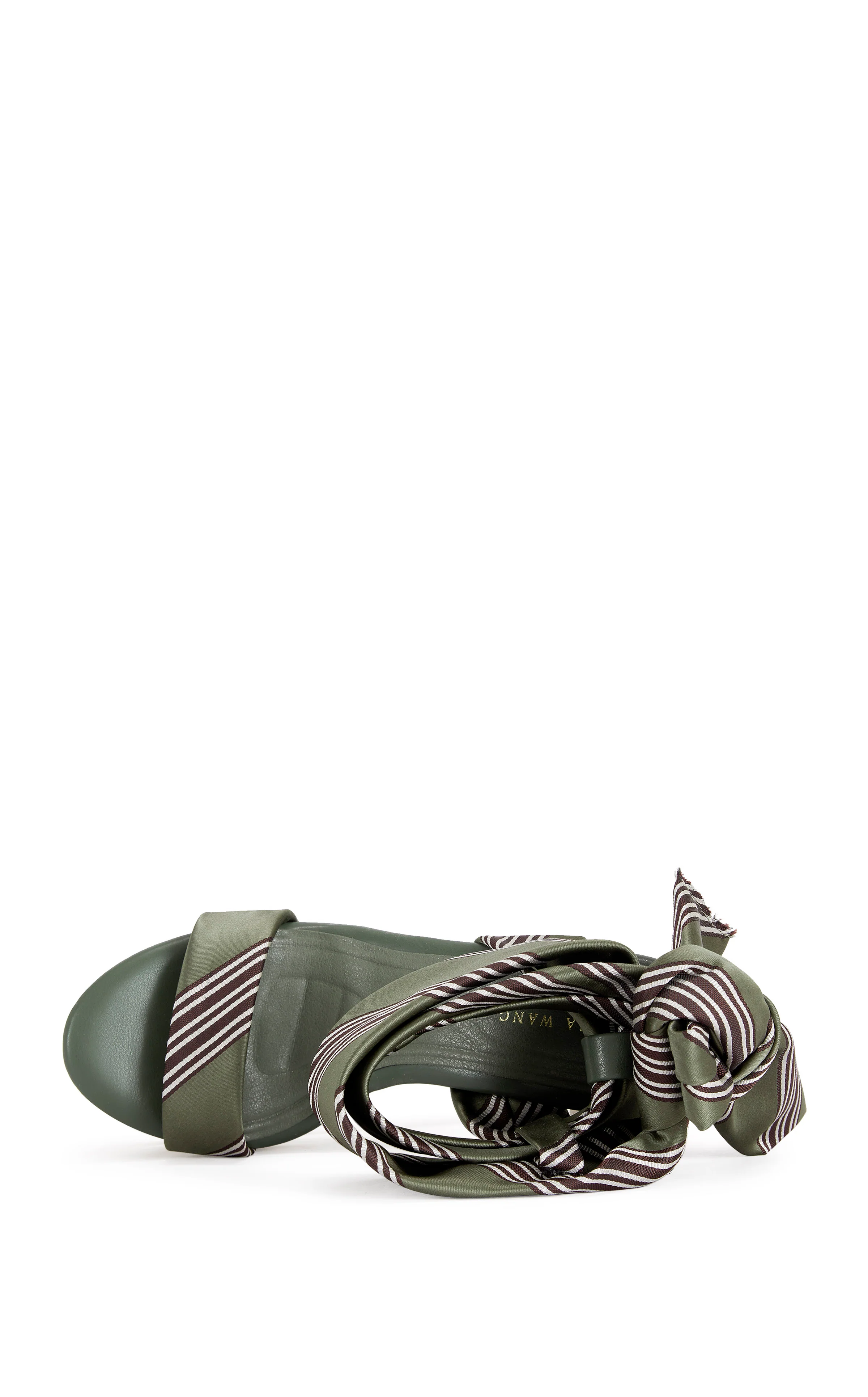 WYNN-GREEN CUTOUT WEDGE TIE-UP SANDAL - Image 4